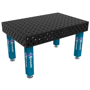 Stół Spawalniczy EXPERT Rozmiar - 1500x1000mm, Siatka - 100x100mm, System - Φ28, Nogi - Na stopach