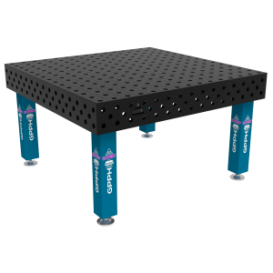 Stół Spawalniczy EXPERT Rozmiar - 1500x1480mm, Siatka - 100x100mm, System - Φ28, Nogi - Na stopach