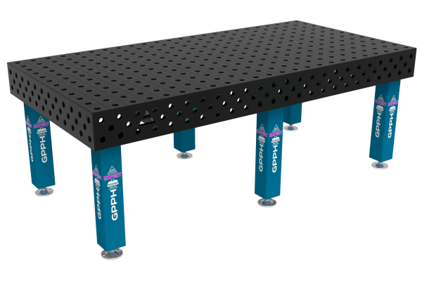 Stół Spawalniczy EXPERT Rozmiar - 2400x1200mm, Siatka - 100x100mm, System - Φ28, Nogi - Na stopach