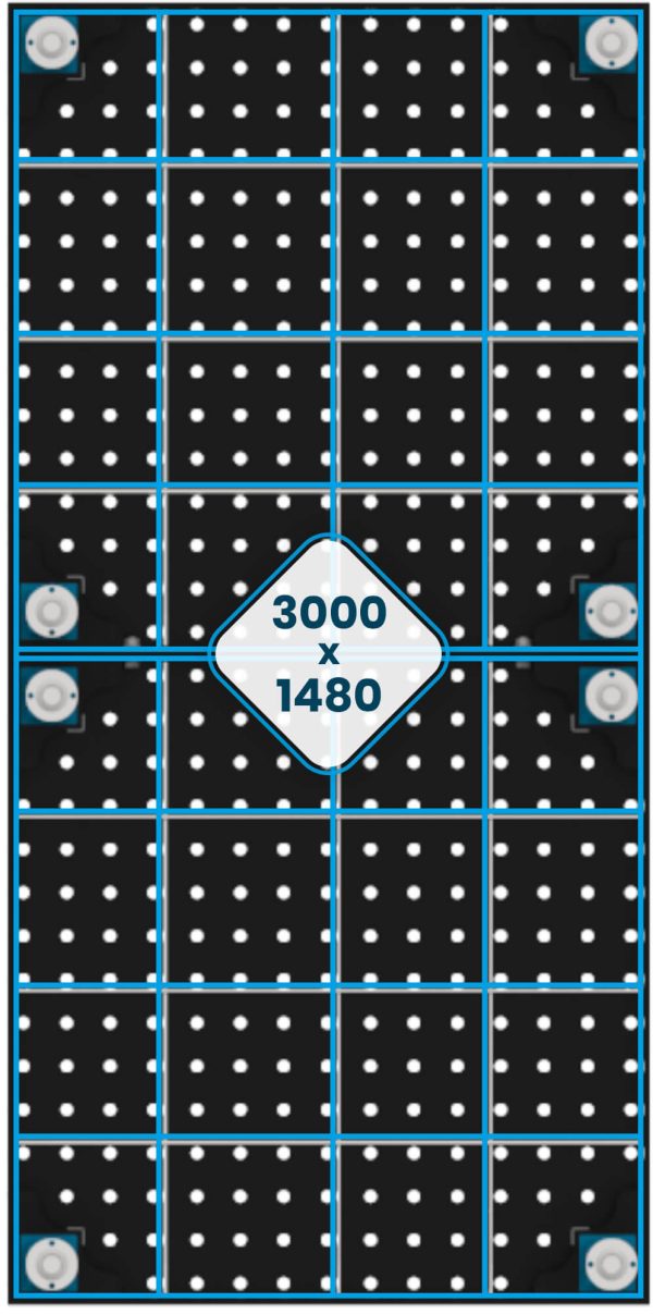 Stół Spawalniczy EXPERT 3000 x 1480 mm ożebrowanie