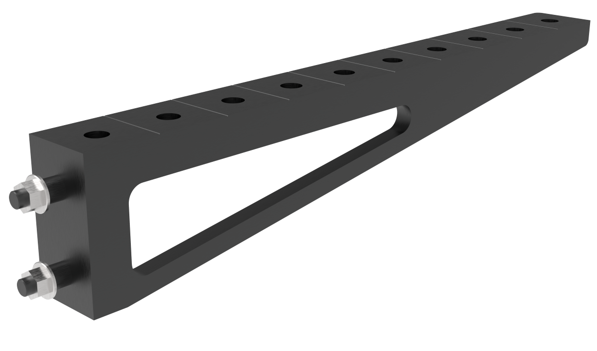 Extensión EXPERT 1000x100 mm en sistema de agujeros de 28 mm