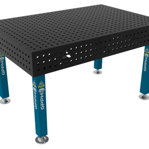 Stół Spawalniczy PLUS Siatka - 50x50mm, System - Φ16, Rozmiar - 1500x1000mm, Nogi - Na stopach
