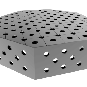 Stół spawalniczy ośmiokątny OCT INOX 800x800mm fi28 siatka diagonalna