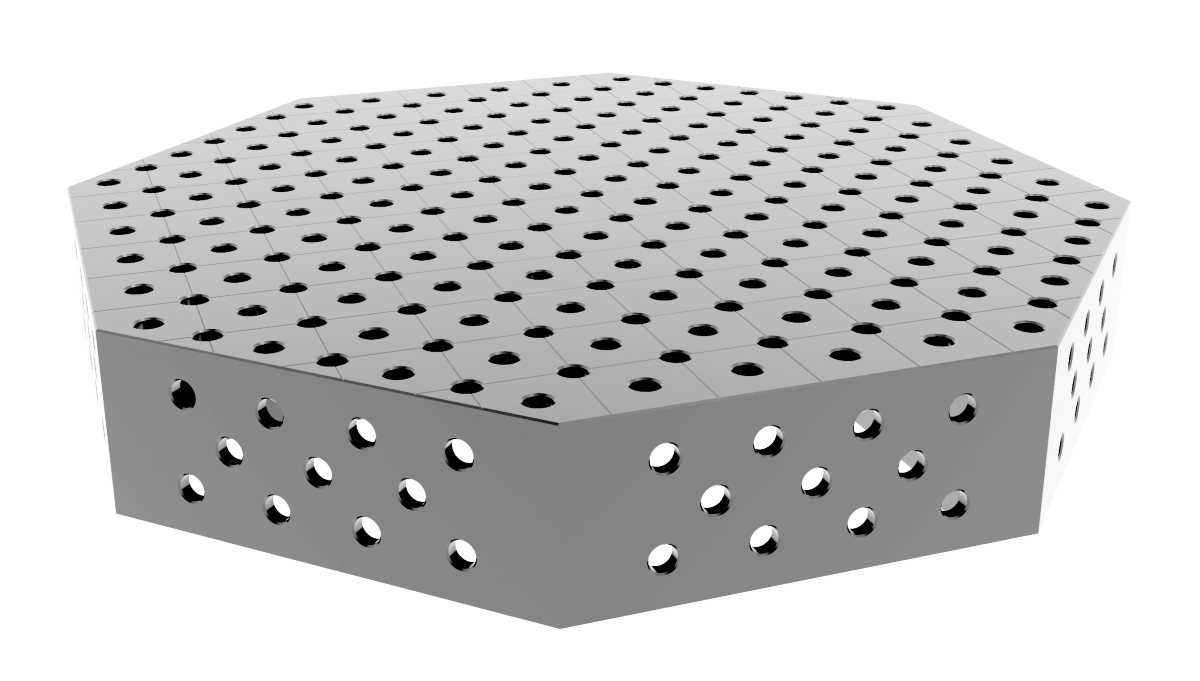 Stół spawalniczy ośmiokątny OCT INOX 1200x1200mm