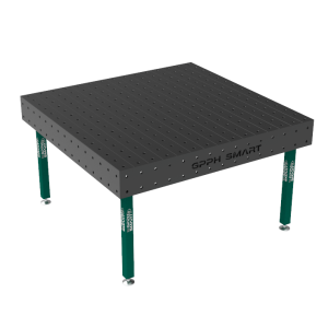 Stół spawalniczy SMART Siatka - 100x100mm, System - Φ16, Rozmiar - 1500x1480mm, Nogi - Na stopach, Blat - 15mm