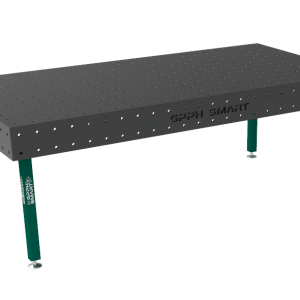 Stół spawalniczy SMART Siatka - 100x100mm, System - Φ16, Rozmiar - 2400x1200mm, Nogi - Na stopach, Blat - 15mm