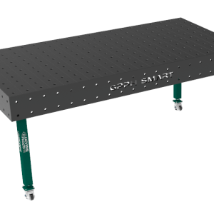 Stół spawalniczy SMART Siatka - 100x100mm, System - Φ16, Rozmiar - 2000x1000mm, Nogi - Na kołach, Blat - 12mm