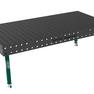 Stół spawalniczy SMART Siatka - 100x100mm, System - Φ28, Rozmiar - 2400x1200mm, Nogi - Na kołach, Blat - 12mm
