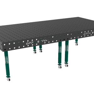 Stół spawalniczy SMART Siatka - 100x100mm, System - Φ28, Rozmiar - 3000x1480mm, Nogi - Na kołach, Blat - 15mm
