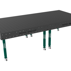Stół spawalniczy SMART Siatka - 100x100mm, System - Φ16, Rozmiar - 3000x1480mm, Nogi - Na kołach, Blat - 15mm
