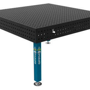 Stół Spawalniczy PLUS Siatka - 50x50mm, System - Φ16, Rozmiar - 1500x1480mm, Nogi - Na stopach
