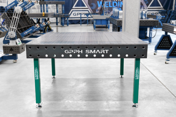 Stół spawalniczy SMART Siatka - 100x100mm, System - Φ28, Rozmiar - 1500x1480mm,  Blat - 12mm