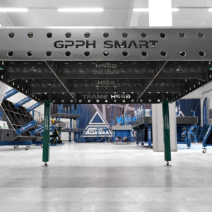 Stół spawalniczy SMART Siatka - 100x100mm, System - Φ28, Rozmiar - 1500x1480mm,  Blat - 12mm