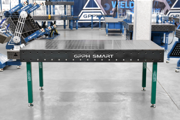 Stół spawalniczy SMART Siatka - 100x100mm, System - Φ16, Rozmiar - 2000x1000mm, Blat - 12mm