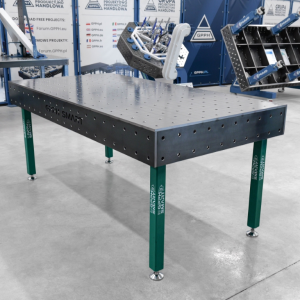 Stół spawalniczy SMART Siatka - 100x100mm, System - Φ16, Rozmiar - 2000x1000mm, Blat - 12mm