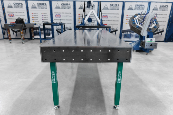 Stół spawalniczy SMART Siatka - 100x100mm, System - Φ16, Rozmiar - 2000x1000mm, Blat - 12mm