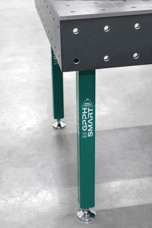 Stół spawalniczy SMART Siatka - 100x100mm, System - Φ16, Rozmiar - 1500x1000mm, Blat - 12mm