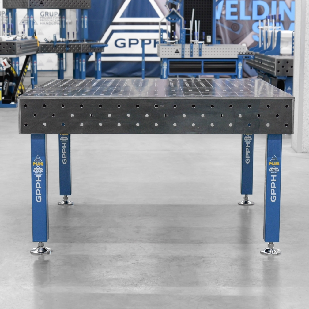 [OUTLET] Stół Spawalniczy PLUS 1500x1480 mm – system φ16, siatka 100x100 mm