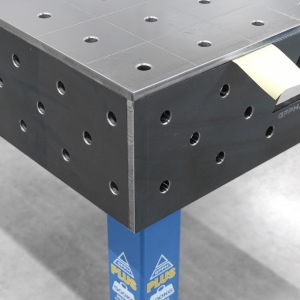 Stół Spawalniczy PLUS 1500x1480 mm – System otworów φ16, siatka 100x100 mm