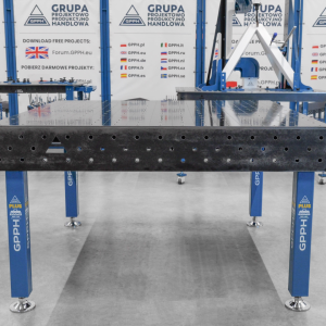 Stół Spawalniczy PLUS 1500x1480 mm – System otworów φ16, siatka 100x100 mm