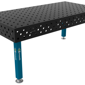 Stół Spawalniczy PLUS Siatka - 100x100mm, System - Φ28, Rozmiar - 2000x1000mm, Nogi - Na stopach