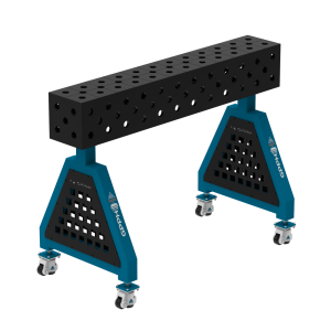 Podpora spawalnicza TRESTLE PLUS 1200x200x200 mm - system fi 28 - Siatka DIAGONALNA - Na kołach