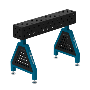 Podpora spawalnicza TRESTLE PLUS 1200x200x200 mm - system fi 28 - Siatka DIAGONALNA - Na stopach