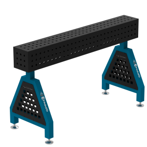 Podpora spawalnicza TRESTLE PLUS 1500x200x200 mm - system fi 16 - Siatka 50x50 mm - Na stopach