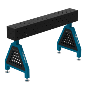 Podpora spawalnicza TRESTLE PLUS 1500x200x200 mm - system fi 16 - Siatka DIAGONALNA - Na stopach