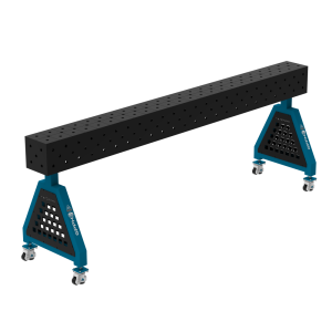 Podpora spawalnicza TRESTLE PLUS 2400x200x200 mm - system fi 16 - Siatka DIAGONALNA - Na kołach