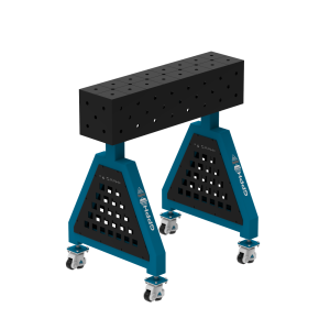 Podpora spawalnicza TRESTLE ECO 800x200x200 mm - system fi 16 - Siatka DIAGONALNA - Na kołach