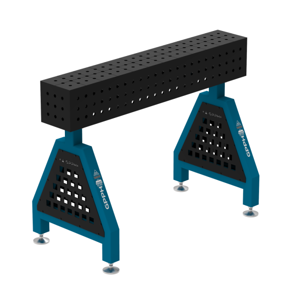Podpora spawalnicza TRESTLE ECO 1200x200x200 mm - system fi 16 - Siatka 50x50 mm - Na stopach