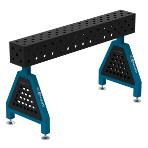Podpora spawalnicza TRESTLE ECO 1500x200x200 mm - system fi 28 - Siatka DIAGONALNA - Na stopach