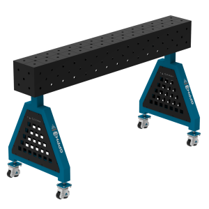 Podpora spawalnicza TRESTLE ECO 1500x200x200 mm - system fi 16 - Siatka DIAGONALNA - Na kołach