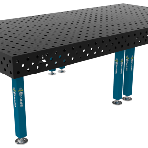 Stół Spawalniczy PLUS Siatka - 100x100mm, System - Φ28, Rozmiar - 3000x1480mm, Nogi - Na stopach