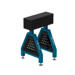 Podpora spawalnicza TRESTLE PRO 600x200x200 mm - system fi 16 - Siatka 50x50 mm - Na stopach