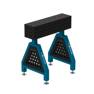 Podpora spawalnicza TRESTLE PRO 800x200x200 mm - system fi 16 - Siatka 50x50 mm - Na stopach