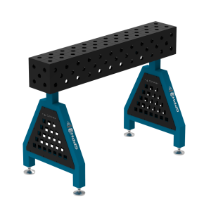 Podpora spawalnicza TRESTLE PRO 1200x200x200 mm - system fi 28 - Siatka DIAGONALNA - Na stopach
