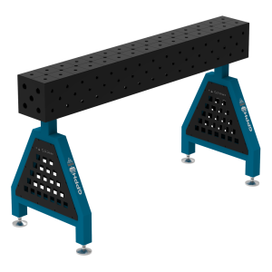 Podpora spawalnicza TRESTLE PRO 1500x200x200 mm - system fi 16 - Siatka DIAGONALNA - Na stopach