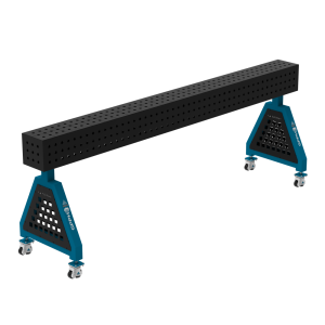 Podpora spawalnicza TRESTLE PRO 2400x200x200 mm - system fi 16 - Siatka 50x50 mm - Na kołach