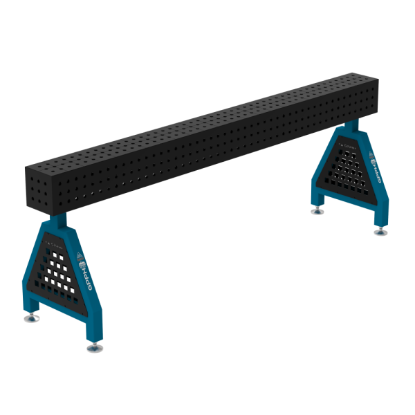 Podpora spawalnicza TRESTLE PRO 2400x200x200 mm - system fi 16 - Siatka 50x50 mm - Na stopach