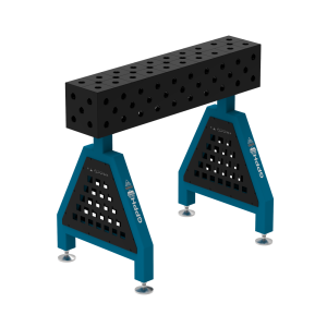 Podpora spawalnicza TRESTLE EXPERT 1000x200x200 mm - system fi 28 - Siatka DIAGONALNA - Na stopach