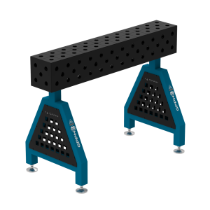 Podpora spawalnicza TRESTLE EXPERT 1200x200x200 mm - system fi 28 - Siatka DIAGONALNA - Na stopach