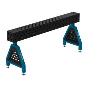 Podpora spawalnicza TRESTLE EXPERT 2000x200x200 mm - system fi 28 - Siatka DIAGONALNA - Na stopach