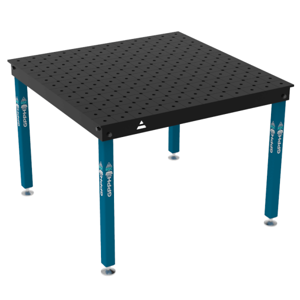 Stół Spawalniczy BASIC Rozmiar - 1200x1200mm, System - Φ16, Nogi - Na stopach, Siatka - DIAGONALNA