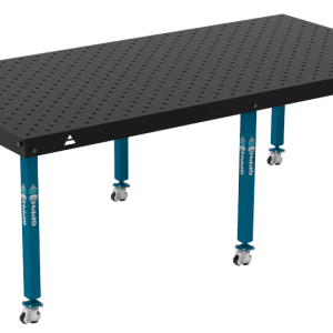 Stół Spawalniczy BASIC Rozmiar - 2400x1200mm, System - Φ16, Nogi - Na kołach, Siatka - DIAGONALNA