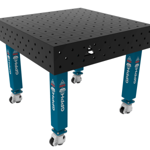 Stół Spawalniczy PRO Rozmiar - 1000x1000mm, Siatka - 100x100mm, System - Φ16, Nogi - Na kołach