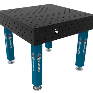 Stół Spawalniczy PRO Rozmiar - 1000x1000mm, System - Φ16, Nogi - Na stopach, Siatka - DIAGONALNA