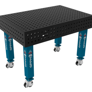 Stół Spawalniczy PRO Rozmiar - 1200x800mm, Siatka - 50x50mm, System - Φ16, Nogi - Na kołach