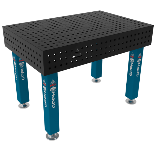 Stół Spawalniczy PRO Rozmiar - 1200x800mm, Siatka - 50x50mm, System - Φ16, Nogi - Na stopach